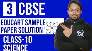 Class 10 Term 2  Science  Pre Board Educart Sample Paper Solution  CBSE 202122 [upl. by Enrahs]