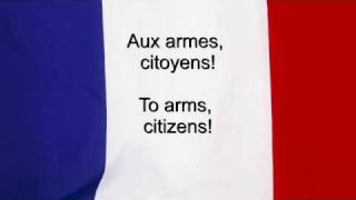 quotLa Marseillaisequot  France National anthem French amp English lyrics [upl. by Brieta]