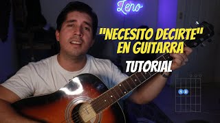 Como tocar quotNecesito Decirtequot de Conjunto Primavera en guitarra [upl. by Zahavi332]