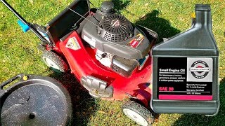 Toro Lawn Mower Oil Change [upl. by Mihsah727]