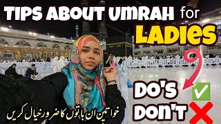 Helpful Information for ladies about Umrah  Must watch this video before you go to UMRAH🕋 [upl. by Castle]