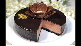 TORTA MOUSSE AL CIOCCOLATO RICETTA FACILE E VELOCE [upl. by Nehepts354]