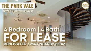 Singapore Condo Property Home Tour  The Park Vale  4 Bedroom  2034 Sqft For Rent [upl. by Anohr]