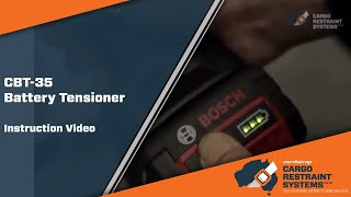 How to Use Cordstrap Composite Strapping with CBT Battery Tensioner Cargo Restraint Systems Pty Ltd [upl. by Lekzehcey]