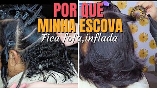 COMO ESCOVAR CABELO CACHEADO SEM QUE ELE ONDULE [upl. by Erusaert]