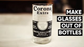 How to make Corona beer bottles into glasses every time NO FIRE [upl. by Nesto]