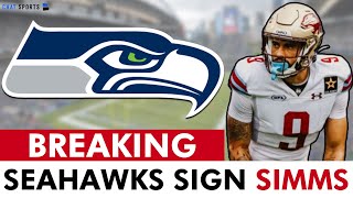 BREAKING Seattle Seahawks Sign AllUFL WR Marcus Simms In NFL Free Agency  Seahawks News Analysis [upl. by Ardnaet]