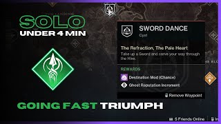 Sword Dance Trial Cyst Under 4 Minutes  Strand Hunter  Destiny 2 The Final Shape [upl. by Nolyd522]