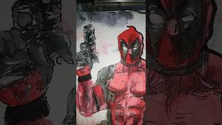 DEADPOOL COLOR shorts acrylic acrilicos [upl. by Enwahs66]