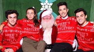 CHRISTMAS WISH COME TRUE MEETING SANTA ft Dolan Twins amp James Charles [upl. by Leverett776]