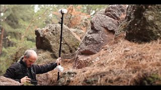 Gradiometer GEM GSM19G exploration in Bosnek karst area Bulgaria [upl. by Rimidalv]