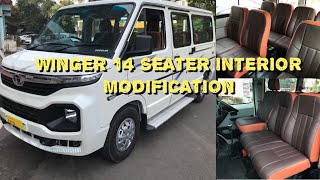 Tata Winger 14 Seater 2021  Interior Customized  Modified [upl. by Albarran]