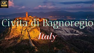 Civita di Bagnoregio 4k Amazing Drone Aerial amp Walking Video Tour of la citta che muore [upl. by Ahtekahs]