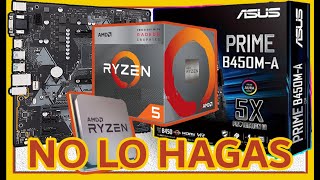 Ryzen 5 3400G y Mother Board ASUS PRIME B450 MA SOLUCIÓN al congelamiento de WIN Español 2019 PC ECO [upl. by Lalo]