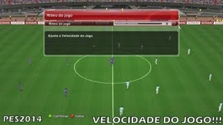 PES 2014  VELOCIDADE DO JOGO [upl. by Ardek856]