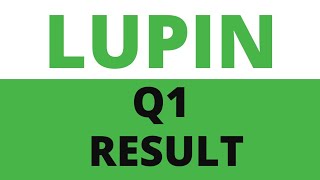 lupin Q1 results 2022  LUPIN results  LUPIN share news [upl. by Eanar]