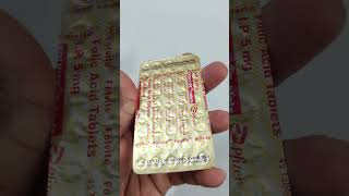 Folic Acid Ip 5mg for Pregnancy Women Iron Tablet  Price  Looks [upl. by Ynobe]