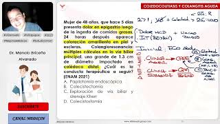 PREGUNTAS ENAM DE COLEDOCOLITIASIS Y COLANGITIS AGUDA PRIMERA PARTE  CIRUGÍA GENERAL  VILLAMEDIC [upl. by Petronille]