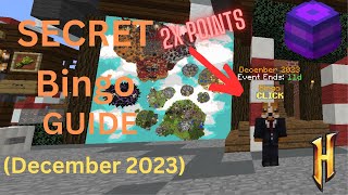 December 2023 SECRET BINGO GUIDE Hypixel Skyblock [upl. by Milissent709]