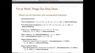 Wolfram Language Tips for Writing Fast Code [upl. by Ainat]