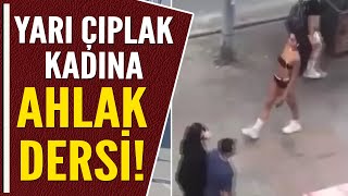 YARI ÇIPLAK KADINA AHLAK DERSİ [upl. by Zipnick]