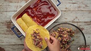 Bean and Corn Enchiladas  Forks Over Knives [upl. by Eelaras166]