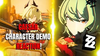 THIS Was Absolute HEAT CAESAR Character Demo REACTION  Zenless Zone Zero [upl. by Chantalle]