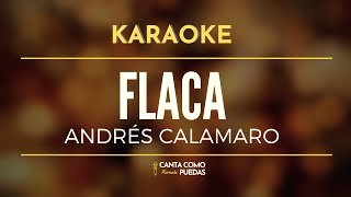 KARAOKE Flaca  Andrés Calamaro  🎤Canta como puedas KARAOKE [upl. by Nehtanoj]