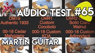 Martin amp Co Guitar  Audio Test 65  Comparison OM 000 00  Blind Test  Massimo Varini YT [upl. by Eelarac]