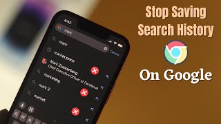 How to Stop Google from Saving Search History See CHROME Search History [upl. by Analle]