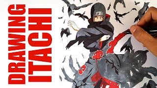 Drawing Uchiha Itachi From NARUTO [upl. by Desai986]