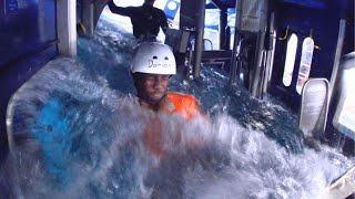 SURVIVING A WATER DITCHING Helicopter Dunker Training [upl. by Nort]