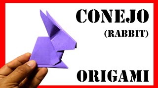 🔴 ORIGAMI CONEJO COMO HACER UN CONEJO DE PAPEL FÁCIL Y RAPIDO ☑ [upl. by Pietrek]