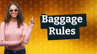 Whats allowed in check in baggage [upl. by Arrac]