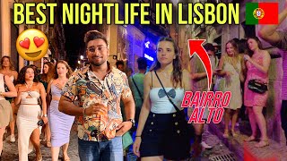 Best Nightlife In Lisbon Portugal  BAIRRO ALTO STREET  Indian In Portugal 🇵🇹 [upl. by Aric]