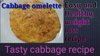 Cabbage Omelette Healthy and tasty omelette [upl. by Maribeth]