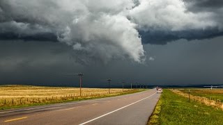 Tornadic rotating supercell thunderstorm Timelapse  Nebraska 2015 [upl. by Burrton286]