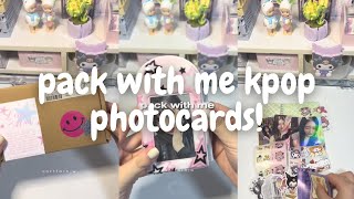 ✨🐻‍❄️ packing kpop photocards 49 asmr tiktok compilation  minsbymon [upl. by Neenaj248]