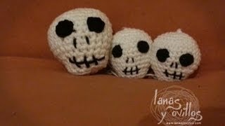 Tutorial Calavera Amigurumi Halloween Paso a Paso en Español [upl. by Cirri708]