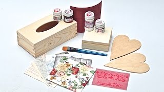 Decoupage od czego zacząć  zestaw startowy decoupage  tutorial [upl. by Orihakat629]