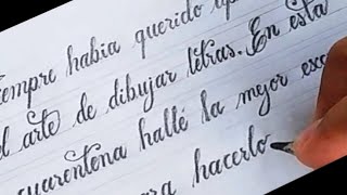 ✔ Como Escribir Caligrafía 🅲🆄🆁🆂🅸🆅🅰 Bonita en Español I Pablo Bermúdez [upl. by Kanor]