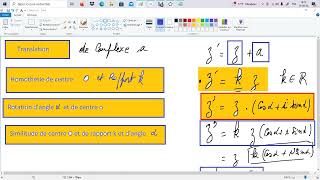 Transformation de rotation composée avec une homothétie composée avec une translation dans C [upl. by Annij550]