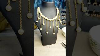 Cute pearl necklace diy handmade jewellery [upl. by Enneyehc]