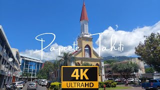 Morning Walk through Papeete on the Island of Tahiti 4K [upl. by Star]