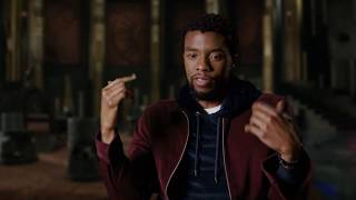 BLACK PANTHER quotTChallaquot Interview  Chadwick Boseman [upl. by Treblihp104]