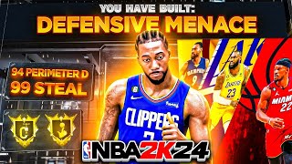 HOW TO EASILY BECOME A DEFENSIVE MENACE IN NBA 2K24 [upl. by Nae982]