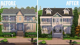 The Pancakes Home  Renovating Base Game  The Sims 4 Speed Build [upl. by Merrile909]