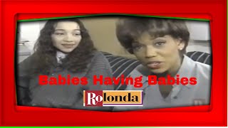 Teen Mom Goes into Labor on Rolonda Talk Show [upl. by Yk]