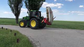 John Deere 6150M amp Kuhn GMD 600HD cutting alfalfa 2018 4K🇹🇩 [upl. by Rese856]