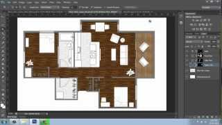 Adobe Photoshop  Rendering a Floor Plan  Part 3  Floors and Pattern  Brooke Godfrey [upl. by Cooley]